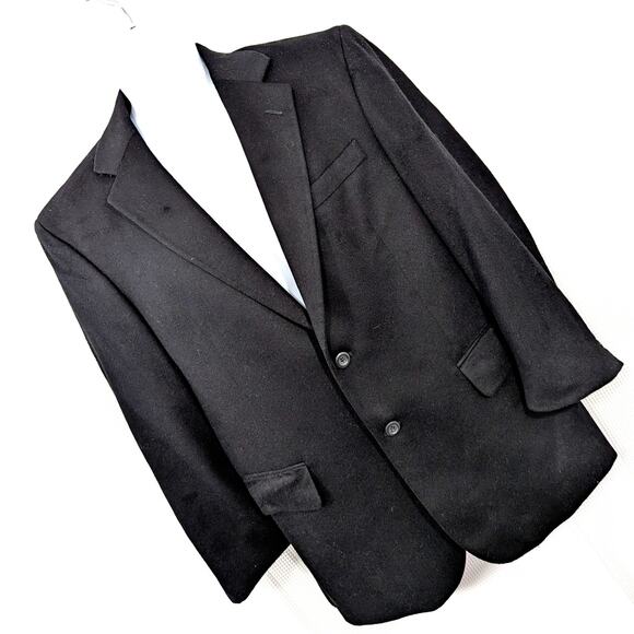 JOS. A. BANK! CASHMERE! 100% PURE LUXE, SOFT BLACK JACKET, BLAZER, COAT! SZ 40S - Picture 8 of 8